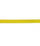 RUBAN POIS JAUNE 10MM - 1 M