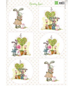 FEUILLE BUNNY LOVE - VK9551 - MARIANNE DESIGN