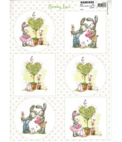 FEUILLE BUNNY LOVE - VK9552 - MARIANNE DESIGN