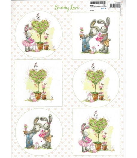 FEUILLE BUNNY LOVE - VK9552 - MARIANNE DESIGN