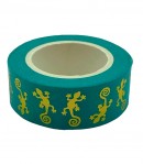 MASKING TAPE LEZARD OR TURQUOISE X 10 M