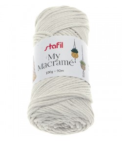 CORDON MACRAME CREME 2 MM - 100 GR