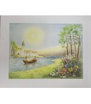 IMAGE 3D BALADE EN BARQUE 24X30 AS053