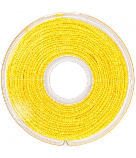 CORDON MACRAME JAUNE 1MM X10 M