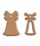 PLAQUES CLOCHES EN MEDIUM 8X12CM