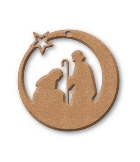 PLAQUE CRECHE EN MEDIUM 14CM