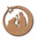 PLAQUE CRECHE EN MEDIUM 14CM