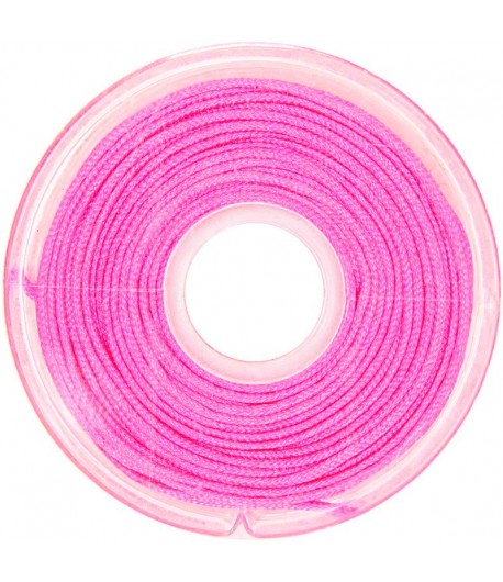 CORDON MACRAME ROSE NEON 1MM X10 M