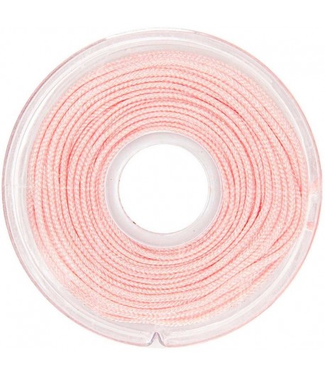 CORDON MACRAME ROSE CLAIR 1MM X10 M