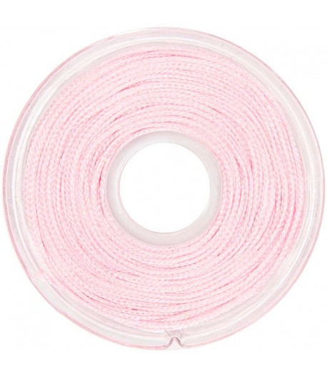 CORDON MACRAME ROSE 1MM X10 M