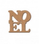 PLAQUE NOEL EN MEDIUM 9.5X9.7 CM