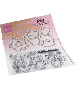 TAMPONS + DIES COCHONS - MARIANNE DESIGN