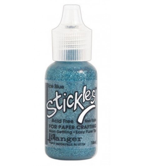 COLLE PAILLETEE STICKLES ICE BLUE