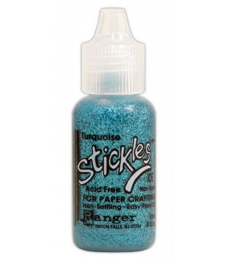 COLLE PAILLETEE STICKLES TURQUOISE