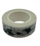 MASKING TAPE BLANC TACHES NOIRES X 10 M