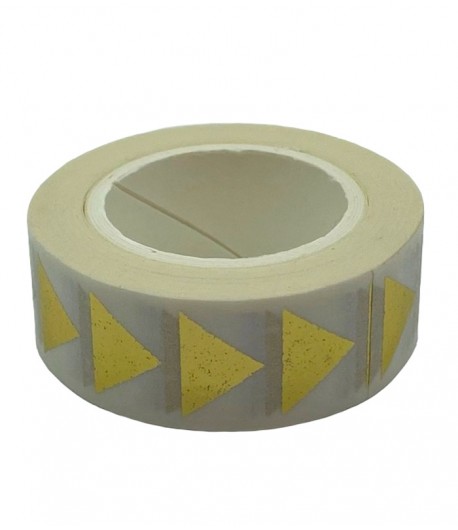 MASKING TAPE BLANC TRIANGLES OR X 10 M