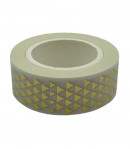 MASKING TAPE BLANC PETITS TRIANGLES OR X 10 M