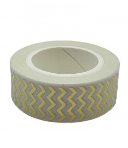 MASKING TAPE BLANC CHEVRONS OR X 10 M