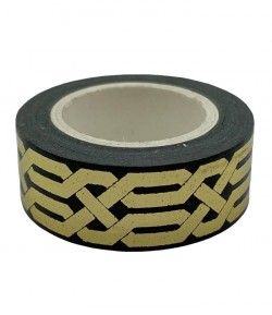MASKING TAPE NOIR MOTIFS OR X 10 M