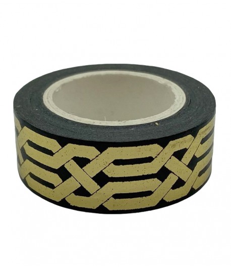 MASKING TAPE NOIR MOTIFS OR X 10 M