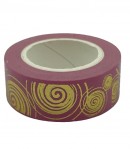 MASKING TAPE ROSE SPIRALES OR X 10 M