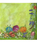 SERVIETTE LAPINS ET OEUFS 2
