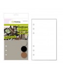 PAGES PLANNER - A5 12 X 20.5 CM -NOIR/KRAFT/ GRIS X 12