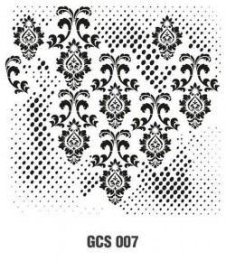 POCHOIR 25 X 25 CM MIXED MEDIA  - GRUNGE 07