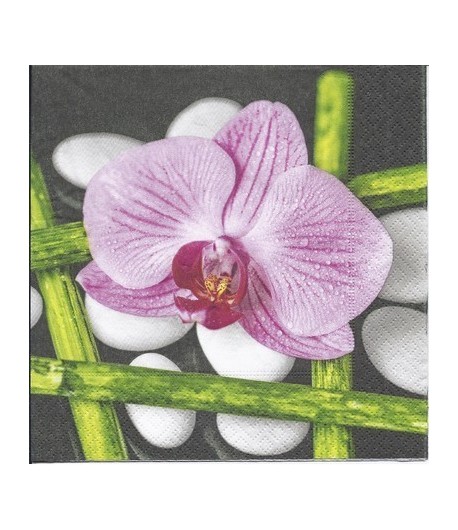 SERVIETTE ZEN L'ORCHIDEE