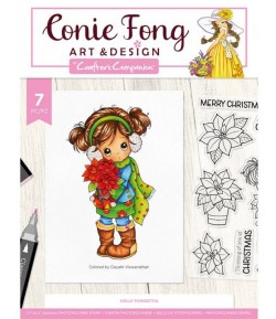 TAMPONS HOLLY POINSETTIA - CONIE FONG CRAFTERS COMPANION