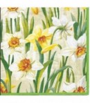 SERVIETTE JONQUILLES ET NARCISSES
