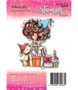 TAMPON WINNIE A PILE OF GIFTS  - POLKADOODLES - PD7813