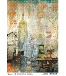 PAPIER DE RIZ MOON A4 NY STAT OF MIND 21 X 29.7CM CBRP165