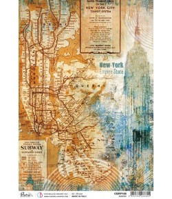 PAPIER DE RIZ A4 SUBWAY 21 X 29.7CM CBRP168