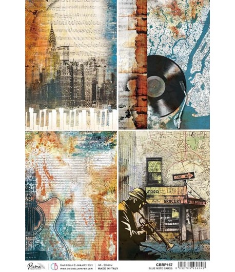 PAPIER DE RIZ A4 BLUE NOTE 21 X 29.7CM CBRP167