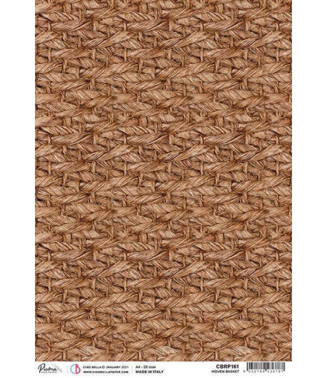 PAPIER DE RIZ A4 WOVEN BASKET 21 X 29.7CM CBRP161