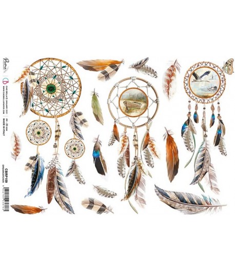 PAPIER DE RIZ A4 DREAMCATCHER 21 X 29.7CM CBRP159
