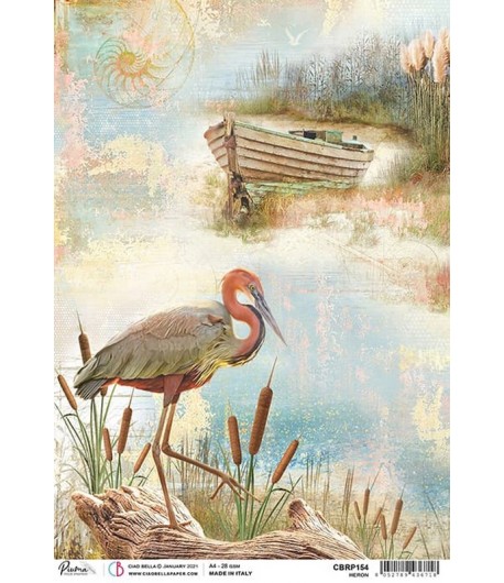 PAPIER DE RIZ A4 HERON 21 X 29.7CM CBRP154