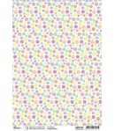 PAPIER DE RIZ A4 POLKA DOTS 21 X 29.7CM CBRP152