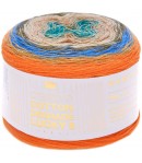 COTTON DEGRADE LUCKY 8 AZUR ORANGE (006)