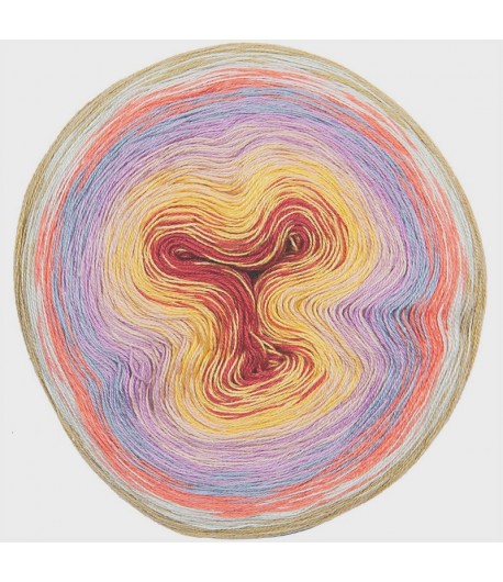 COTTON DEGRADE LUCKY 8 ROUGE LILAS (005)