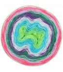 COTTON DEGRADE LUCKY 8 ROSE VERT (007)