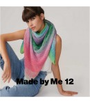 COTTON DEGRADE LUCKY 8 ROSE VERT (007)