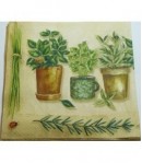 SERVIETTE PLANTES AROMATIQUES