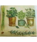 SERVIETTE PLANTES AROMATIQUES