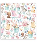 BLOC 22 FEUILLES CIRCLE OF LOVE -  30 X 30 CM - SBBXLB10G