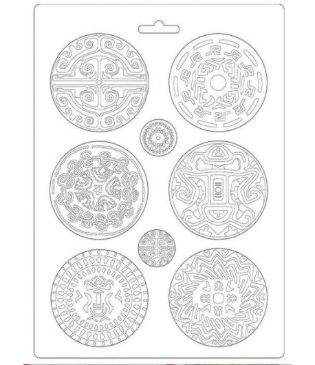 MOULE PVC FLEXIBLE AMAZONIA TRIBAL 21 X 29.7 CM - K3PTA490