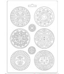 MOULE PVC FLEXIBLE AMAZONIA TRIBAL 21 X 29.7 CM - K3PTA490