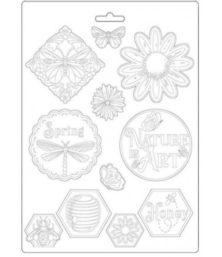 MOULE PVC FLEXIBLE ATELIER - LA NATURE EST L'ART 21 X 29.7 CM - K3PTA495