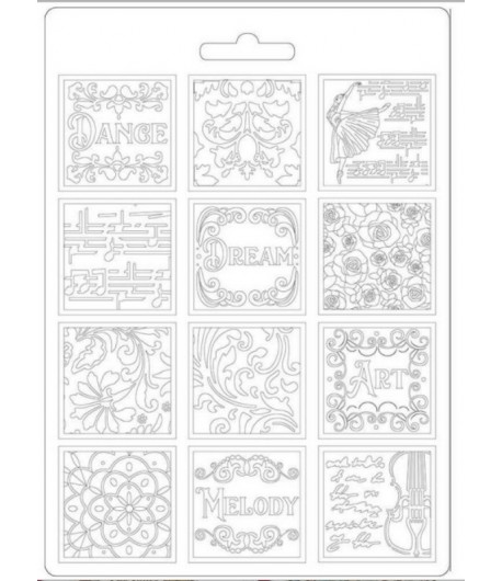 MOULE PVC FLEXIBLE PASSION - PATCHWORK MUSIC - K3PTA576